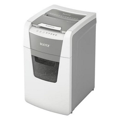 Leitz IQ Auto Feed White Office Micro Cut Paper Office Shredder P5 44 Litre