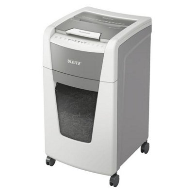 Leitz IQ Auto Feed White Office Micro Cut Paper Office Shredder P5 60 Litre