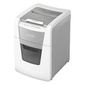 Leitz IQ Auto Feed White Small Office Micro Cut Paper Office Shredder P5 34 Litre