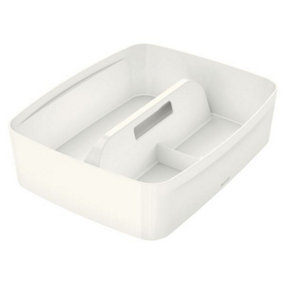 Leitz MyBox White Waterproof Organiser Storage Tray with Handle Large