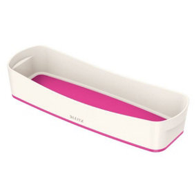 Leitz MyBox Wow White Pink 4-Pack Organiser Storage Tray Long