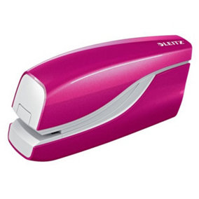Leitz NeXXt Wow Pink Battery Powered 10 Sheet Office Stapler & Staples
