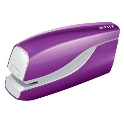 Leitz NeXXt Wow Purple Battery Powered 10 Sheet Office Stapler & Staples