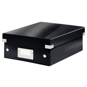 Leitz Wow Click & Store Black Organiser Box Small