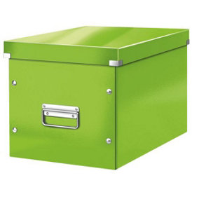 Leitz Wow Click & Store Green Cube Storage Box Large