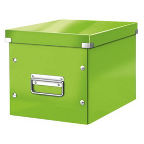 Leitz Wow Click & Store Green Cube Storage Box Medium