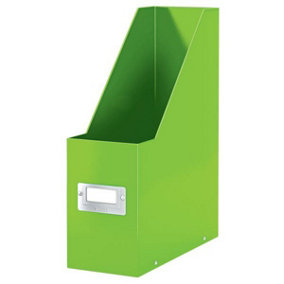 Leitz Wow Click & Store Green Magazine File with Label Holder and Thumbhole