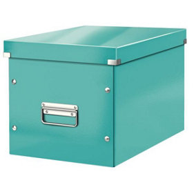 Leitz Wow Click & Store Ice Blue Cube Storage Box Large