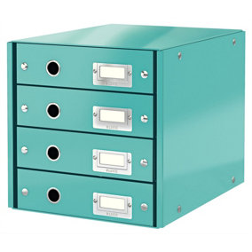 Leitz Wow Ice Blue 4 Drawer Cabinet