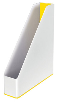Leitz Wow White Yellow Plastic Home Office Desk Storage Organiser Tidy ...