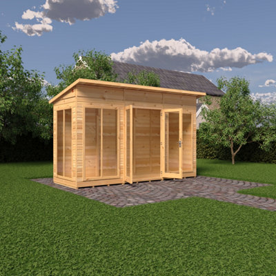 Lela 12x4 Summerhouse - L162.1 x W371.4 x H229.9 cm - 3