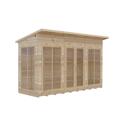 Lela 12x4 Summerhouse - L162.1 x W371.4 x H229.9 cm - 5