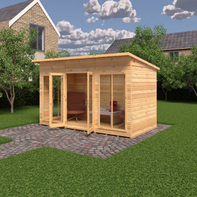 Lela 12x6 Summerhouse - L222.8 x W371.4 x H228.4 cm - 3