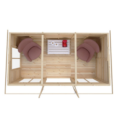Lela 12x6 Summerhouse - L222.8 x W371.4 x H228.4 cm - 5
