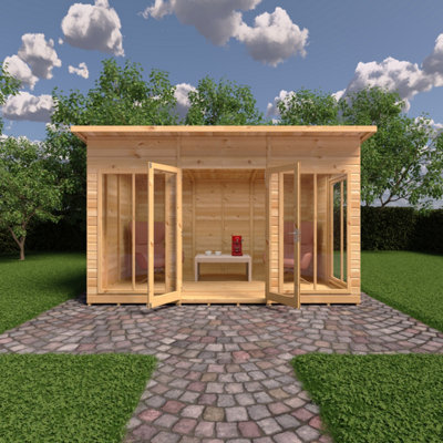 Lela 12x8 Summerhouse - L282.1 x W371.4 x H228.2 cm
