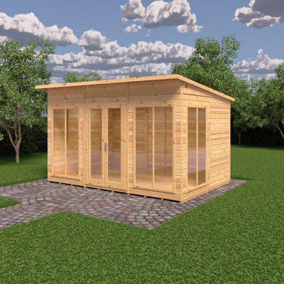 Lela 12x8 Summerhouse - L282.1 x W371.4 x H228.2 cm - 3