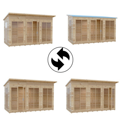 Lela 12x8 Summerhouse - L282.1 x W371.4 x H228.2 cm - 6
