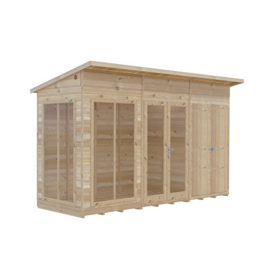 Lela 16x4 Summerhouse including Storage - L162.1 x W490.4 x H230.5 cm - 4