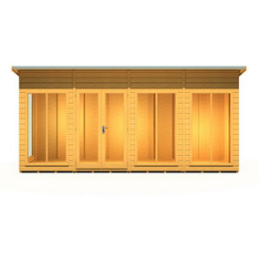 Lela 16x4 Summerhouse - L162.1 x W490.4 x H230.5 cm