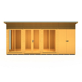 Lela 16x8 Summerhouse including Storage - L282.1 x W490.4 x H227.5 cm