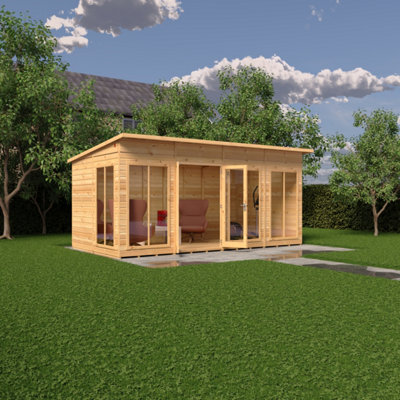Lela 16x8 Summerhouse - L282.1 x W490.4 x H227.5 cm - 3