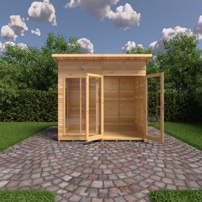 Lela 8x4 Summerhouse - L162.1 x W252.4 x H229.9 cm