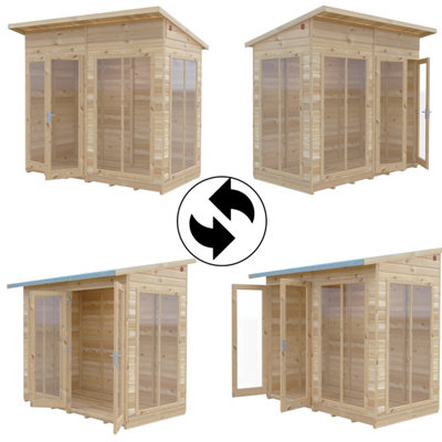 Lela 8x4 Summerhouse - L162.1 x W252.4 x H229.9 cm - 5