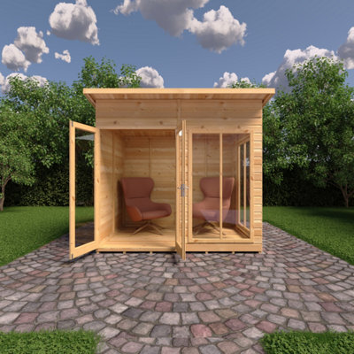 Lela 8x6 Summerhouse - L222.8 x W252.4 x H228.4 cm