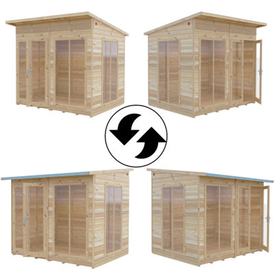 Lela 8x6 Summerhouse - L222.8 x W252.4 x H228.4 cm - 5