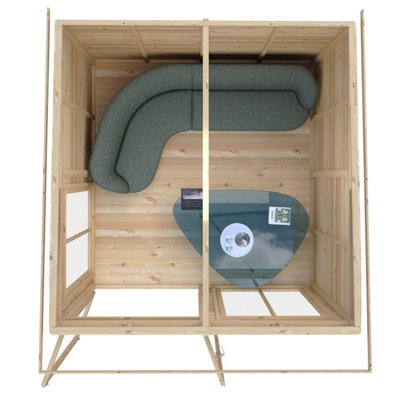 Lela 8x8 Summerhouse - L282.1 x W252.4 x H227.5 cm - 6