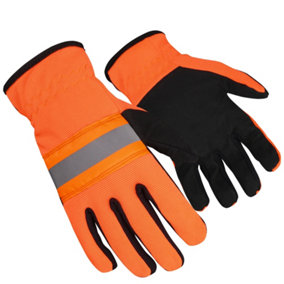 Lemax Reflector Safety Gloves for Work Outdoor - Lightweight Workwear