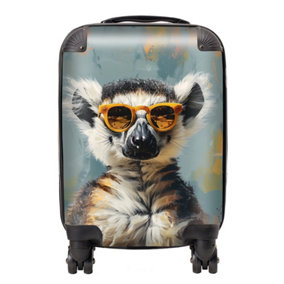 Lemur In Glasses Suitcase - Small