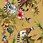 Lemur Wallpaper Yellow Ochre Holden 13050