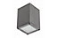 LEN - CGC Dark Grey Anthracite Outdoor Surface Mount Downlight Porch Canopy Spotlight IP54