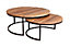 Lenong Set Of 2 Coffee Tables Railway Sleeper Wood