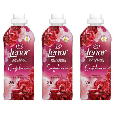 Lenor Fabric Conditioner Confidence Jasmine & Red Berry 26 Washes 858ML x 3