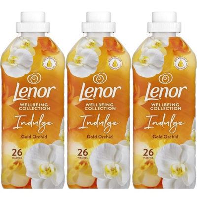 Lenor Fabric Conditioner Indulge Wellbeing Collection Gold Orchid 26W 858ML x 3