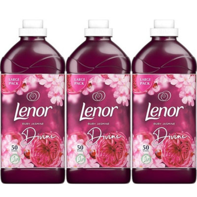 Lenor Fabric Conditioner Ruby Jasmine 50 Washes - 1.75l x 3