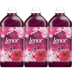 Lenor Fabric Conditioner Ruby Jasmine 50 Washes - 1.75l x 3