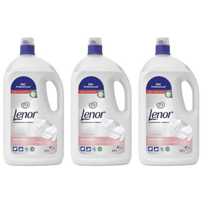 Lenor Fabric Softener Professional Sensitive 190 Washes 3800 ML x 3