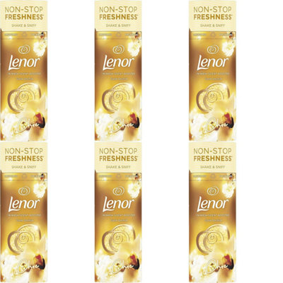 Lenor Laundry Perfume In-Wash Scent Booster Beads, Gold Orchid, 176g (Pack of 6)