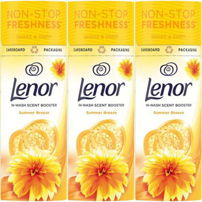 Lenor Laundry Perfume In-Wash Scent Booster Beads, Summer Breeze, 176g (Pack of 3)