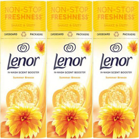 Lenor Laundry Perfume In-Wash Scent Booster Beads, Summer Breeze, 176g (Pack of 3)