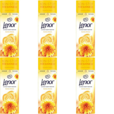 Lenor Laundry Perfume In-Wash Scent Booster Beads, Summer Breeze, 176g (Pack of 6)