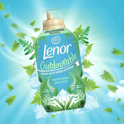 Lenor Outdoorable Fabric Conditioner, Northern Solstice, 35 Washes, 490Ml (Pack of 6)