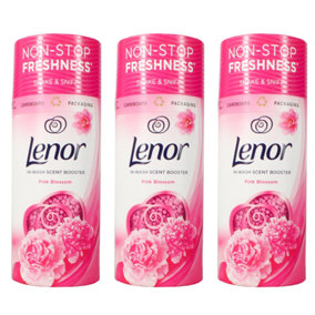 Lenor Scent Booster Non-Stop Freshness Shake & Snff Pink Blossom 176GM x 3