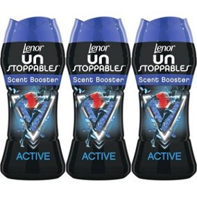 Lenor Unstoppables In-Wash Scent Booster, Active, 194g (Pack of 3)