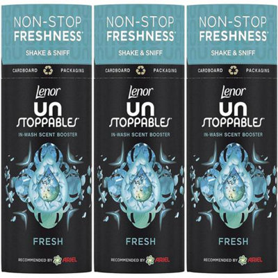 Lenor Unstoppables Laundry Scent Booster Beads 264g, Fresh (Pack of 3