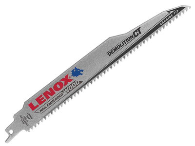 LENOX 1832143 956RCT DEMOLITION CT Reciprocating Saw Blade 230mm 6 TPI