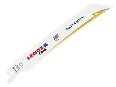 LENOX 21064610GR 610GR Gold Metal Cutting Reciprocating Saw Blades 150mm 10 TPI (Pack 5) LEN610GR